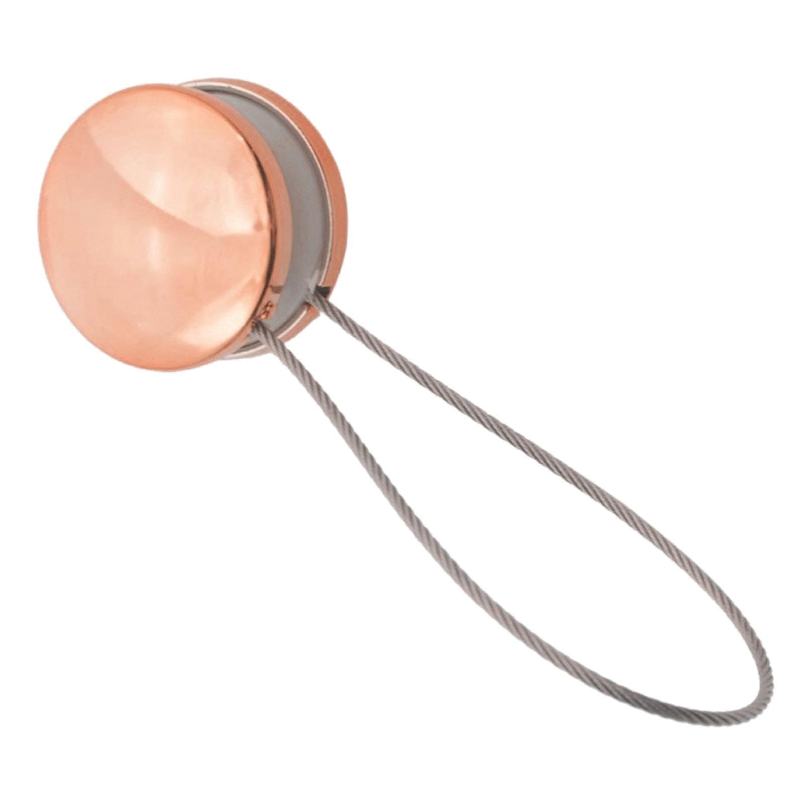 Alzapaños magnéticos de cristal evitan agujeros en la pared