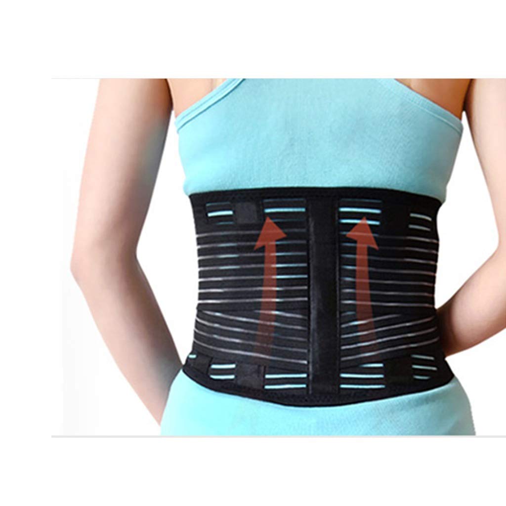 Cintura di Sostegno per la Schiena Schiena/Terapia Magnetica-Riscaldamento Automatico-Regolabile-Sollievo dal Dolore e prevenzione degli infortuni-Traspirante-per Uomini e Donne(L)