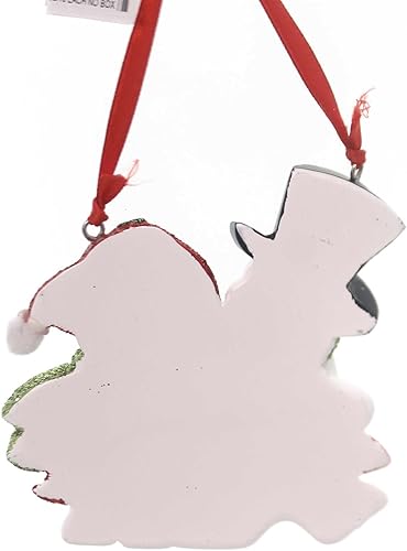 Miniatura 2 de Kurt Adler Snowcouple Estamos esperando adorno familiar de resina