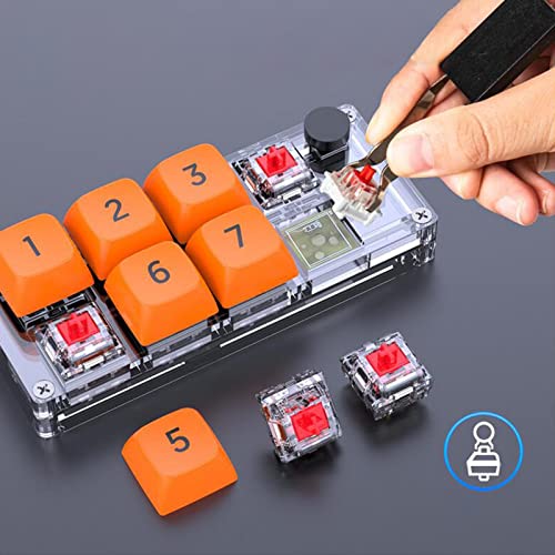 Ronyme Programming Macro Pad Keypad 8 Keys Wired Macro Mechanical Keyboard Pc Accessories Mechanical Axis For Pc Gamer Ergonomic Design Game Keypad #TOP3