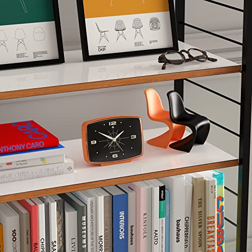 NEWGATE® Brooklyn alarm clock, Matt Orange, 10.5 x 14 x 5.5 cm - Image 4