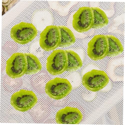 Zerodeko 8St Dörrtabletten Standdisplay mit Sockel Snackkuchen Stahl Küchenzubehör Silikon Silikonmatte für Dörrautomaten Tabletts für Dörrgerät Silikonmatten für Dörrgerät Kieselgel Weiß – Bild 7