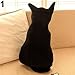 Homeofying - Cojín suave para sofá, diseño de gato, Peluche., negro, 30...
