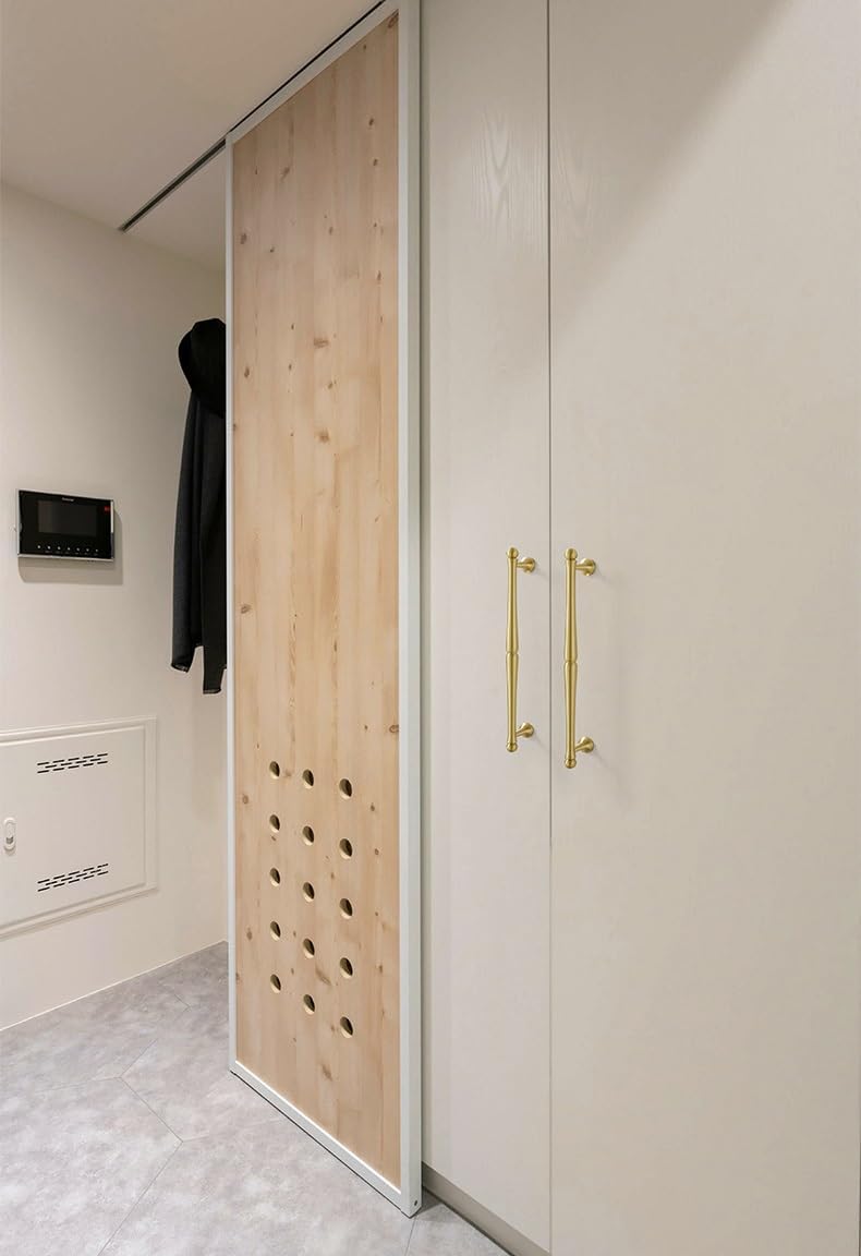 ドレッサープルキッチン引き出し取っ手 2個パック 真鍮製キャビネットハンドル ワードローブドア 銅ハンドル 寝室/引き出しハンドル