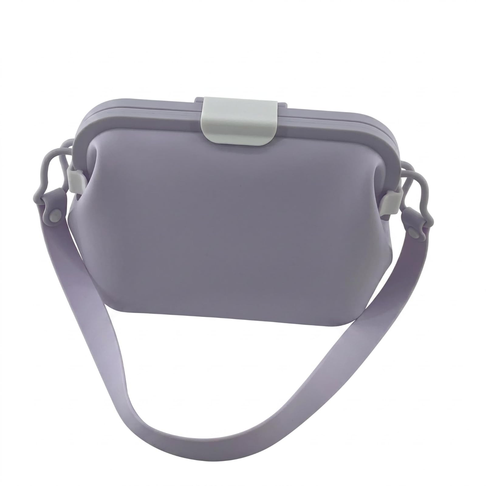 Waterproof Reusable Silicone Bag Carrying Strap Silicone Storage Bag Rounded Corners Pouch Rectangular for Travel, Kitchen, Purple, S-image-48
