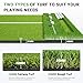 Dual-Turf Golf Hitting Mat 4x5ft with 31mm Shock Absorption - Includes 10 Balls, 9 Tees, Heavy Duty Practice Mat for Indoor, Outdoor, Garage, Backyard & Simulator Use