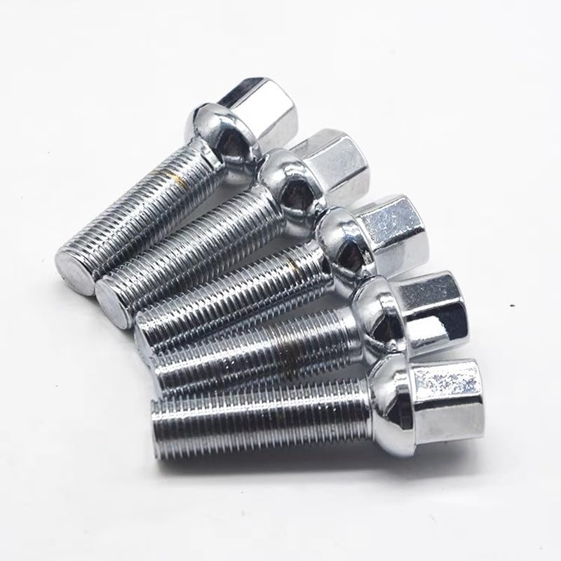 Goujons Roue Goujons De Roue De Voiture 10 Pièces Boulons De Roue Allongés Écrous De Roue Pour Siège M14 X 1.5mm Compatible Avec Pour VW(Silver 10PCS 45MM)