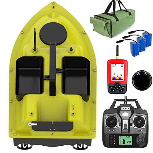 【Batteria Al Litio Ad Alte Prestazioni】: la barca esca è alimentata da una batteria da 7,4 V 5200 mAh. Quando la barca esca ha una luce verde, la batteria può essere rimossa e caricata separatamente. Dopo ogni ricarica completa, può essere utilizzato per circa 2-3 ore. In caso di perdita del segnale o batteria scarica durante la pesca, la barca esca tornerà automaticamente alla posizione di partenza impostata.