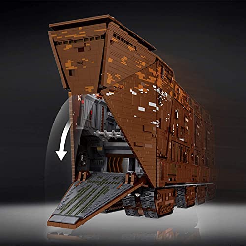 2,4 GHz/APP Dual RC Bausatz, Sandcrawler mit vollem Innenraum, Desert Track Sammelfahrzeugmodell, Lego Technic… – Bild 4