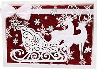 Christmas Deer Dies for Card Making, U-horizon DIY Cutting Dies Scrapbooking Metal Embossing Stencil for Album Paper Art Craft Greeting Cards Invitation