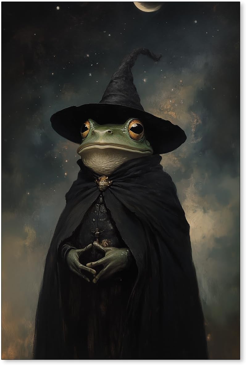 Halloween Gothic Bath Ghost Poster Dark Horror Fun Bathtub Wall Art Live Laugh Toaster Ghost Canvas Prints 16X24 inch Framed for Bathroom Restroom Wall Decor