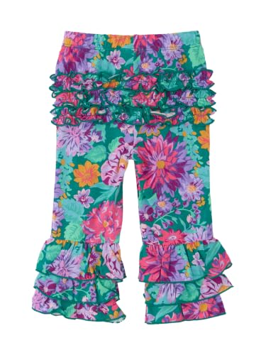 Image of RuffleButts Baby /Toddler Girls Stretchy Flare Pants w /Ruffles