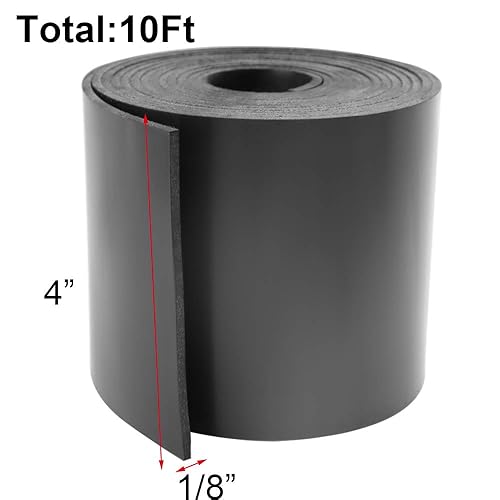 Miniatura 2 de Hoja de goma de neopreno, sólida, rollos y tiras para juntas de bricolaje, manualidades, almohadillas, pisos, protección, soportes, nivelación,