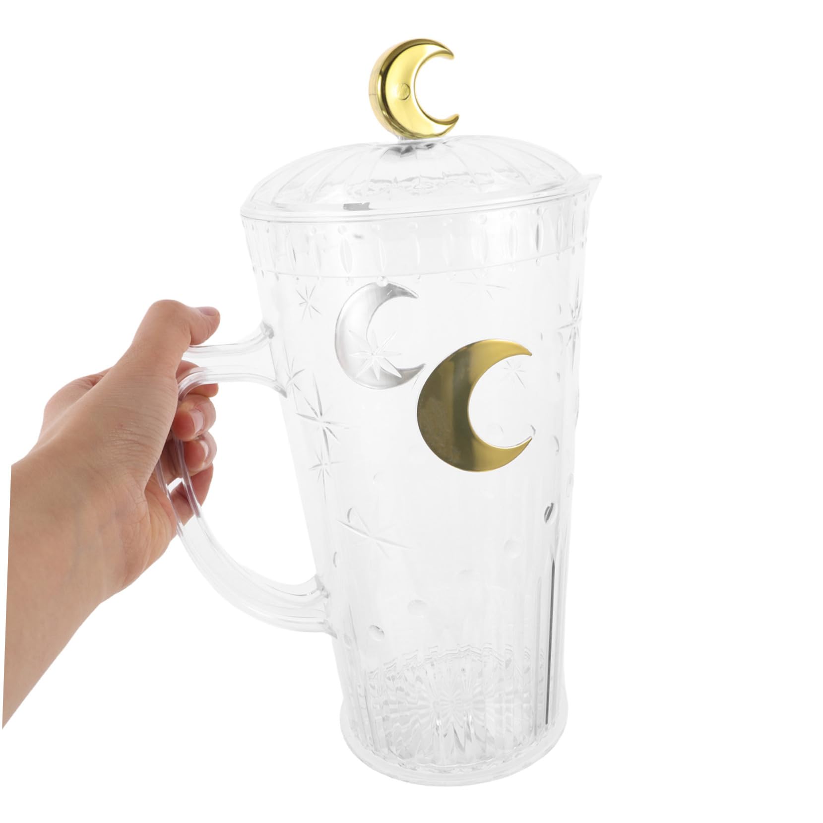 UKCOCO Jarra Grande Transparente Tapa De Gatillo Hervidor De Agua Jarra De Leche Dispensador De Bebidas