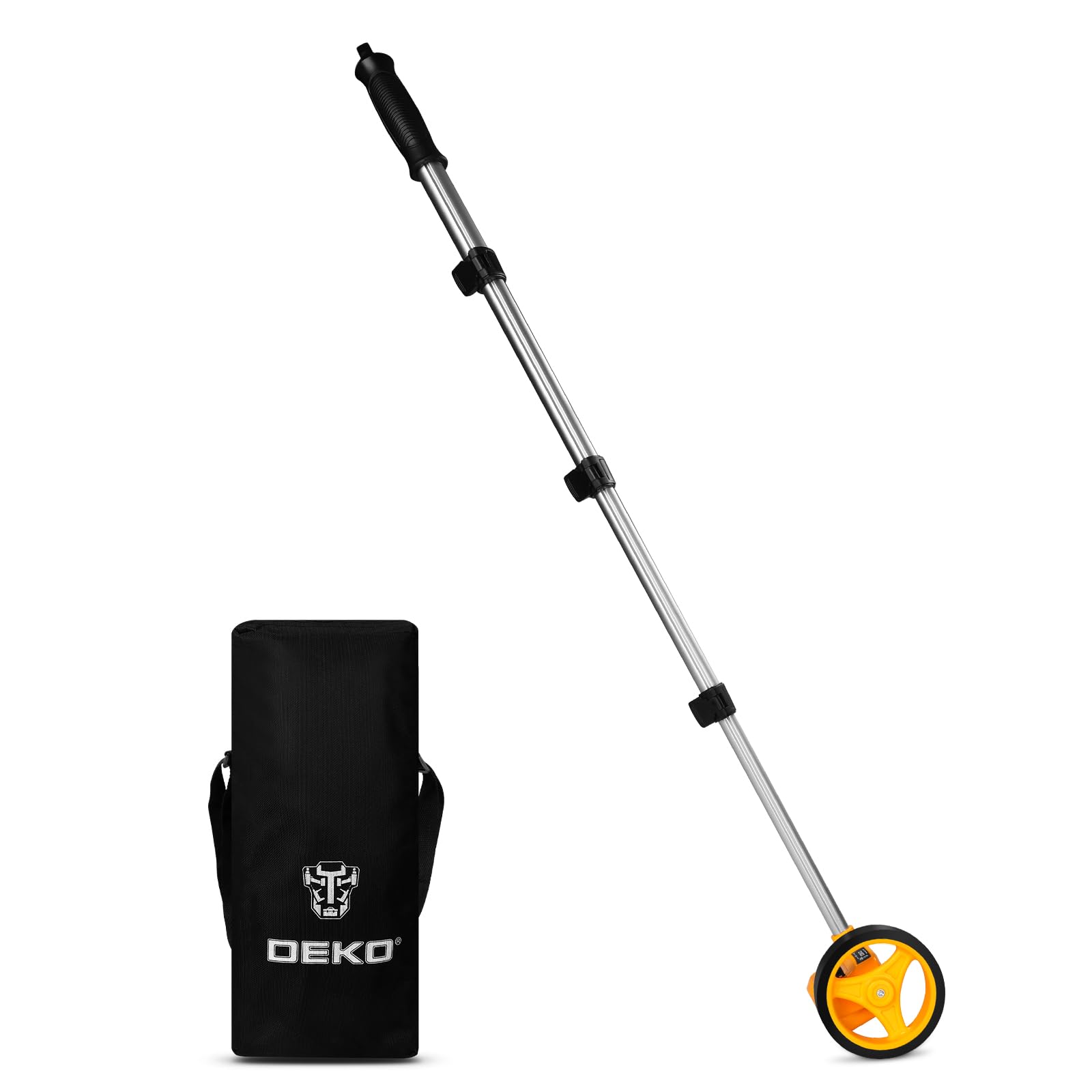 DEKOPRO Measuring Wheel, Measures Up To 99,999 Ft Compact Wheel With Carrying Bag,4-Inch
