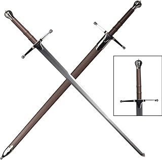 Sponsored Ad - COSWOR 45" Broad Sword Medieval Scottish Claymore Highland Sword with Scabbard for Cosplay,Collection
