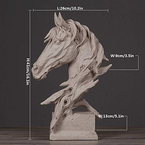 Statue de tête de cheval en résine cadeau d'affaires idéal - 6
