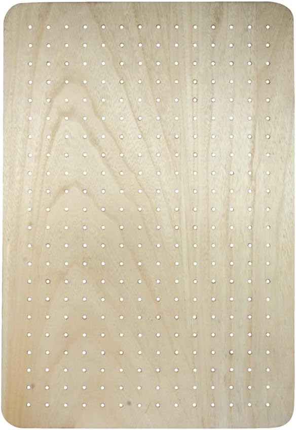 pegboard wall organiser, mdf wall mount panel for diy memo board and storage, rectangular, 40x60x2.5cm, 62867505