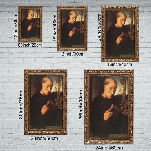 Cadre à suspendre Saint Benoît de Nursie Hans Memling pour mur vide - 2