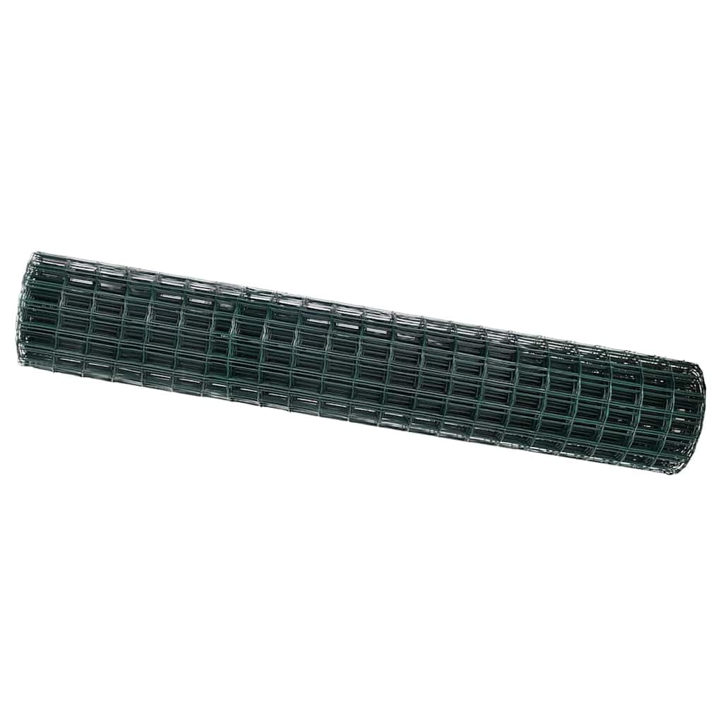 Euro Fence Green 1.6 x 10 m PVC-Coated Iron Garden Boundary Fencing Panel, Rustproof Privacy Screens for Terrace, Easy Assembly Rectangular Outdoor Partition