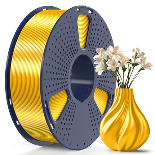 SUNLU PLA Plus Shiny Silk 3D Drucker Filament 1.75mm, Silk PLA+ 3D Druck Filament mit Seidenglattes...