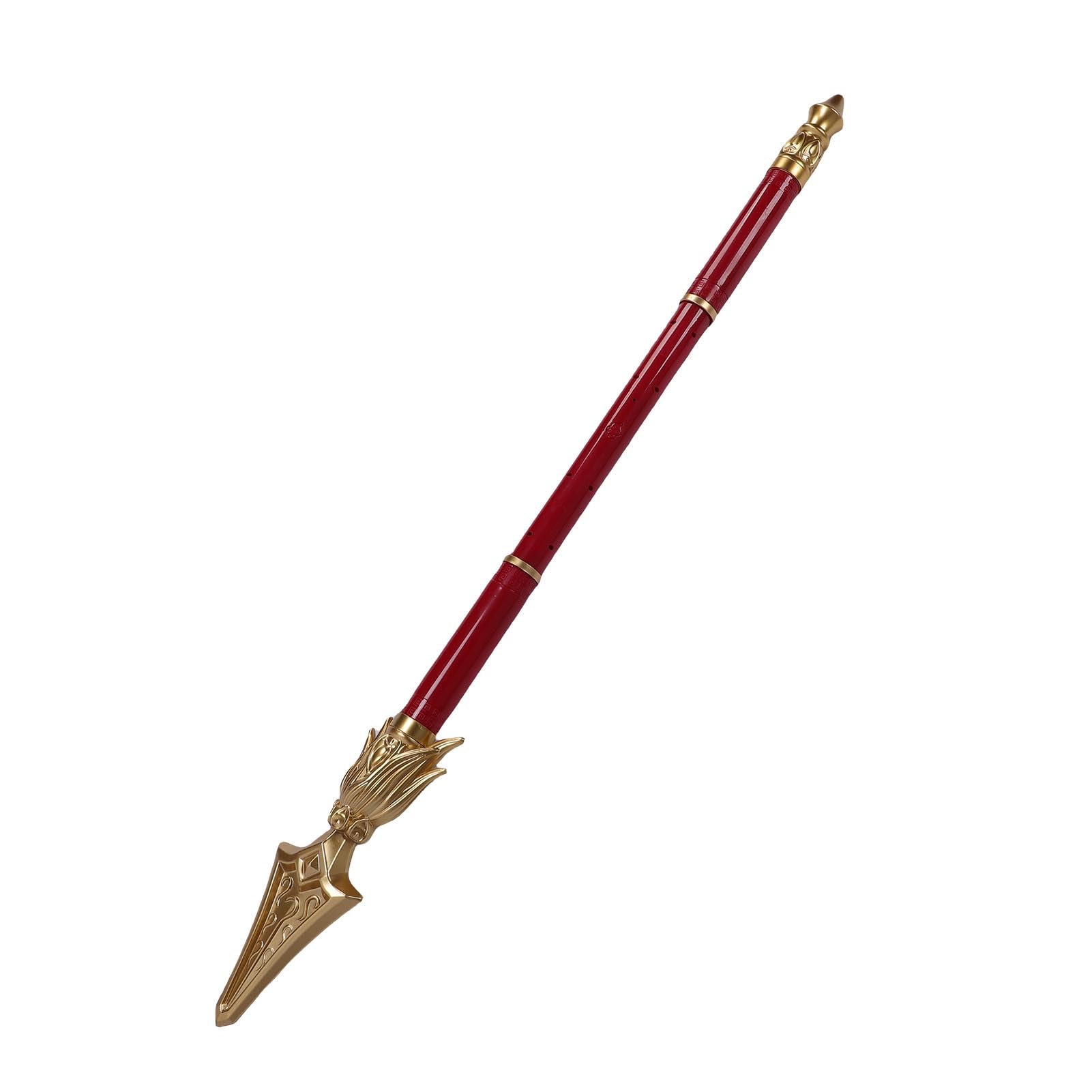 Fdit Automatic Telescoping Toy Spear Fun with Voice Control, Light and Sound, Lightweight Youth Role Play Toy for Outdoor Adventures & Imaginative Play (Red)