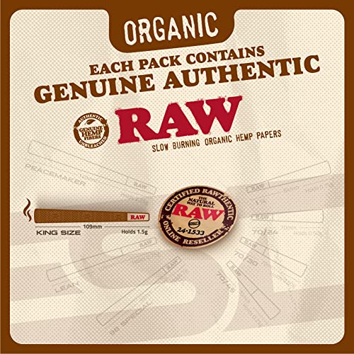 RAW-Cones-Organic-King-Size-100-Pack-Slow-Burning-Pre-Rolled-Cones-with-Tips-Included