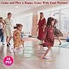 WOFEU 12pz Anillo de plástico para Juego de Lanzamiento de Anillos,Throwing Rings Toss Hoops for Kids, Juegos de práctica de Velocidad y Agilidad, Fiesta, Carnaval, Jardín, Jjuegos al Aire Libre-25cm #4