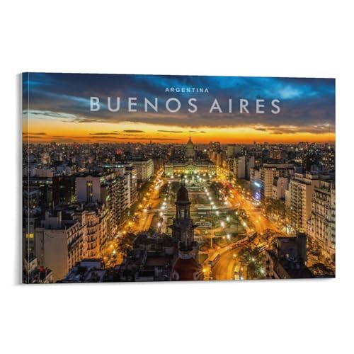 Toile de Buenos Aires de 50x75cm pour créer une ambiance évasion dans un bureau