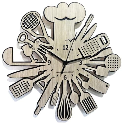 Cuisine ➤ Horloge Murale pour Chef | Cuisinier | Restaurant | Cuisines