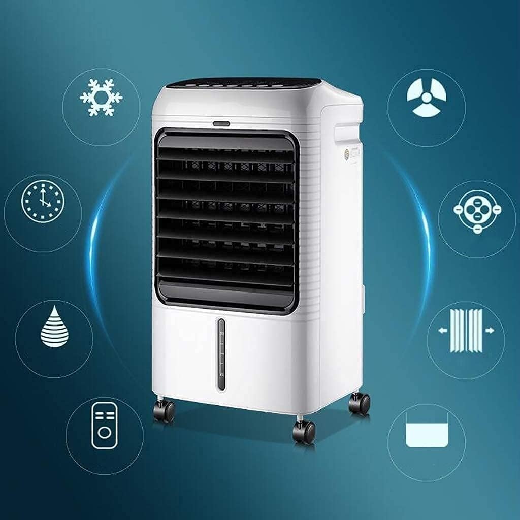 Air Cooler for Home Office Evaporative Coolers Silent Electric Fan Air Conditioning Fan Single Cold Household Refrigeration Fan Cold Air Fan Water Cooled Fan Cooler Small Air Conditioner AI