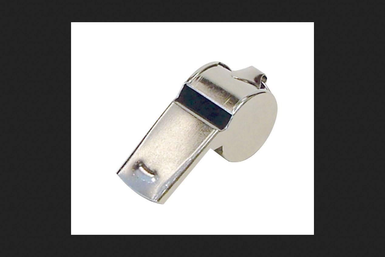 Hy-Ko Police Whistle Chrome 2" X 7/8"