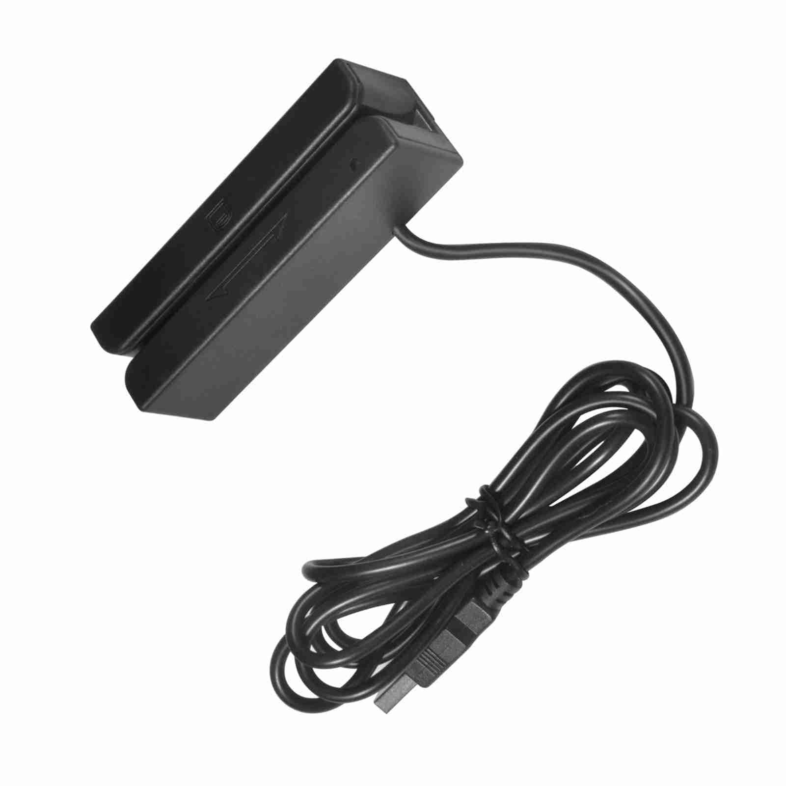 Lector de Tarjetas de Crédito, Lector de Tarjetas de Banda Magnética USB MSR580 3 Pistas Mini mag Hi-Co Swiper, para POS, Control de Acceso, Verificación de Identidad