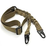 Feyachi 2 Point Gun Sling/Gun Strap/Rifle Strap with Metal,Hook Army Green.