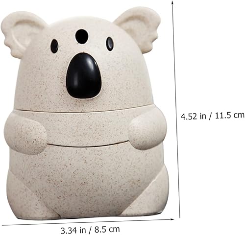 Miniatura 7 de Cabilock Prensa-tipo caja de palillo de dientes de apertura automática Koala Toothpick Holder compacto ligero para el hogar