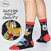 Disney Calze Uomo a Tre Quarti, Pacco da 5 Calzini Uomo Divertenti, Calze Particolari Uomo con Disegni 39-45 (Multi Goofy, 39/44 EU) #2