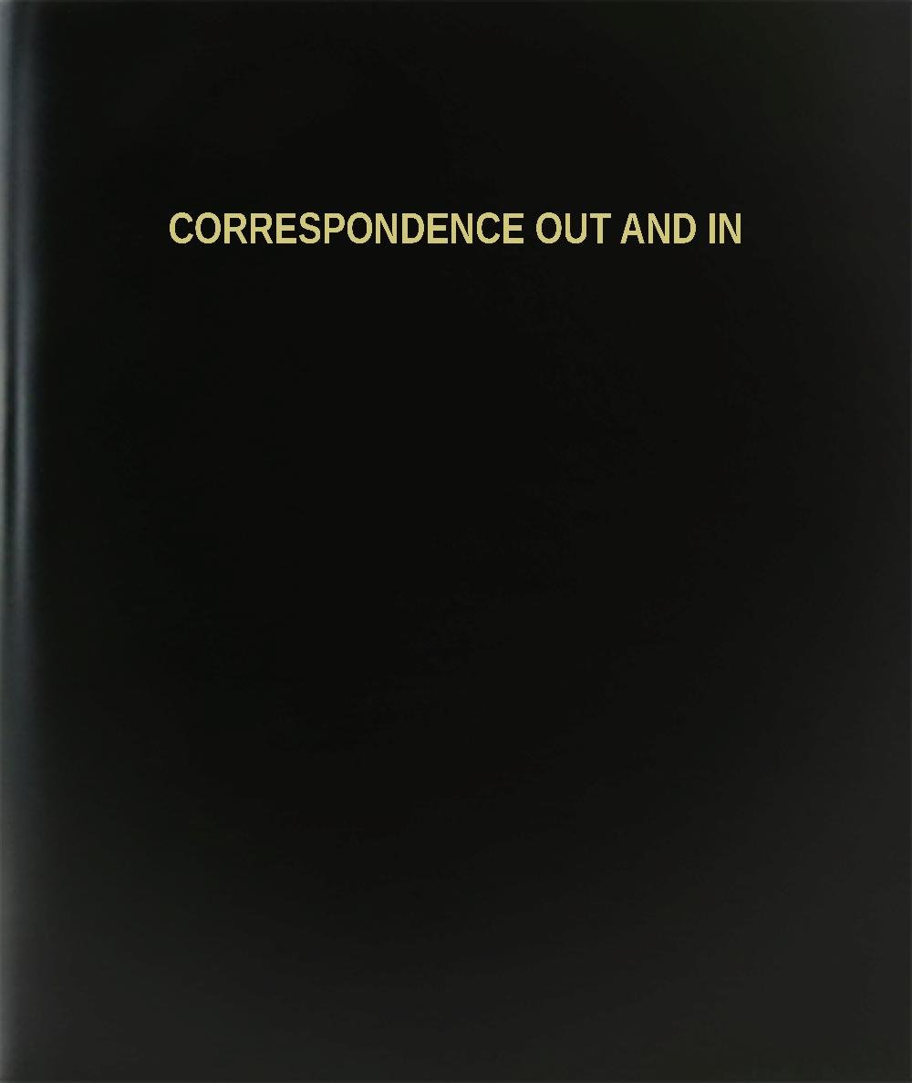 BookFactory Correspondence Out and in Log Book/Journal/Logbook - 120 Page, 8.5''x11'', Black Hardbound (XLog-120-7CS-A-L-Black(Correspondence Out and in Log Book))      Case