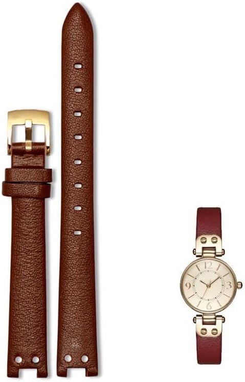 Leather Strap For Anne Klein Notch Girl Small Shield Retro Soft Comfortable Watch Band Accessories for AK