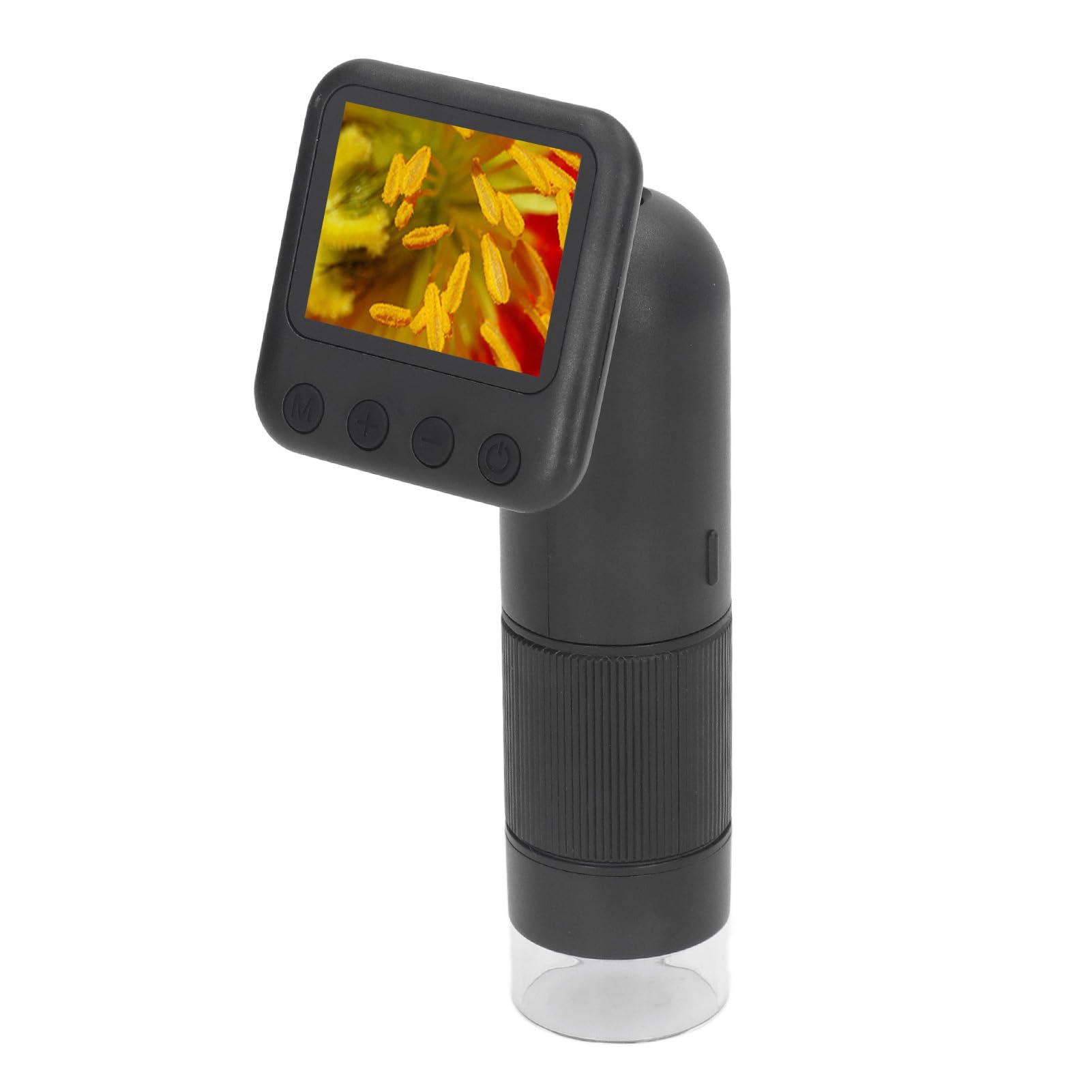 Marhynchus Microscopio Digital de Mano, Cámara de Microscopio Portátil de Bolsillo para PC ABS 400X a 800X 720P con Pantalla, Batería de 700 MAh, Luz de 400 LM para Trabajo Escolar, Observación de