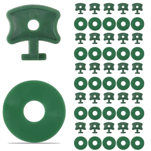 100 Pcs 100% Plastic Greenhouse Fixing Clips With Washers & Extender Corner Clips for Securing Insulation Bubble Netting Shading