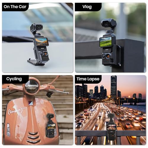 Image of ZORBES Magnetic Mount Stand Compatible for DJI Osmo Pocket 3 Accessories, Adjustable Osmo Pocket 3 Expansion Adapter, Magnetic Suction Case 180 Angle Adjustable Compatibility for Indoor and Outdoor