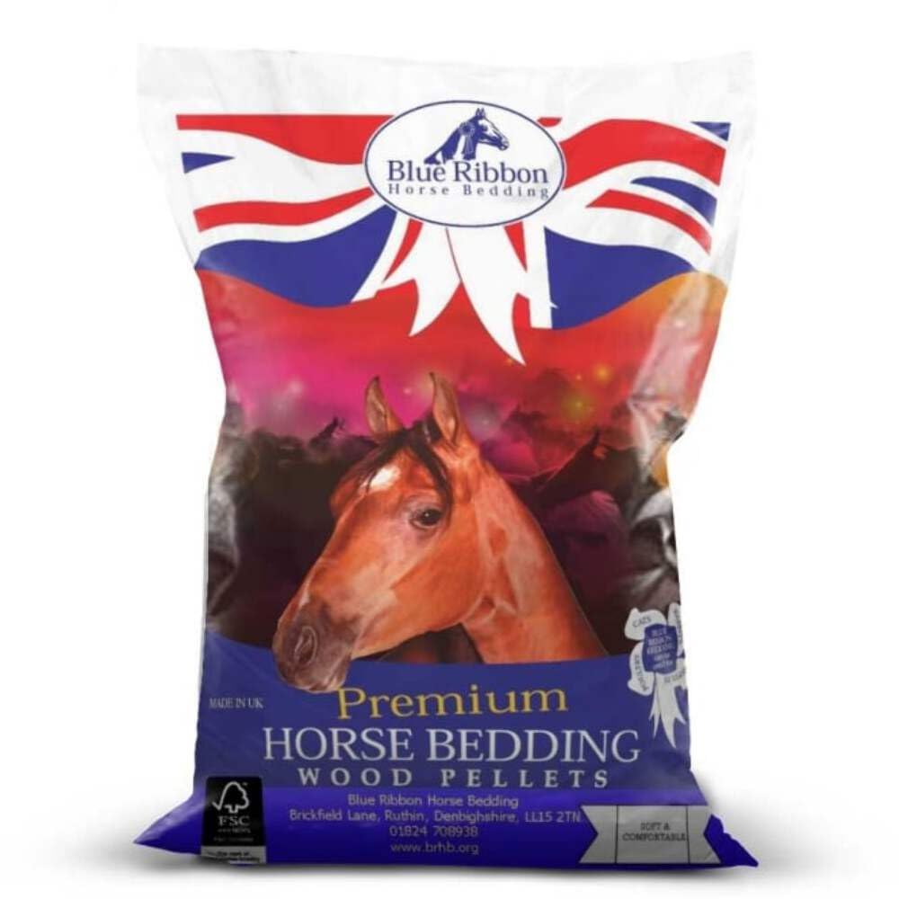 Blue Ribbon Premium Wood Pellet Horse Bedding, L