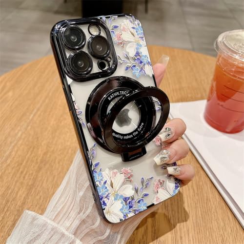 Coque iPhone 11 fleur rose idéale pour charge sans fil et trajets auto
