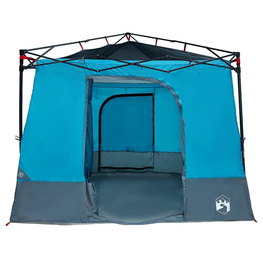 Innenzelt mit Dach aus TAFT Grün x x mit E-Port und Lichtaufhänger für Camping, Outdoor, Garten, Winddicht, leicht, mit Moskitonetz, inklusive Heringe und Tragetasche