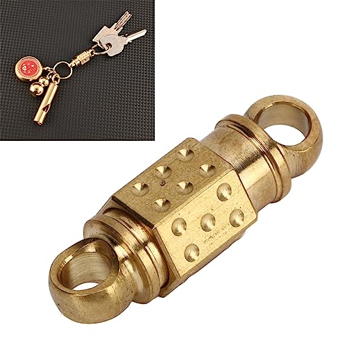 SUNGOOYUE Key Chain Snap Lock Holder, Brass Quick Release Pull Apart Key for Keychains Car House Keys - Image 3
