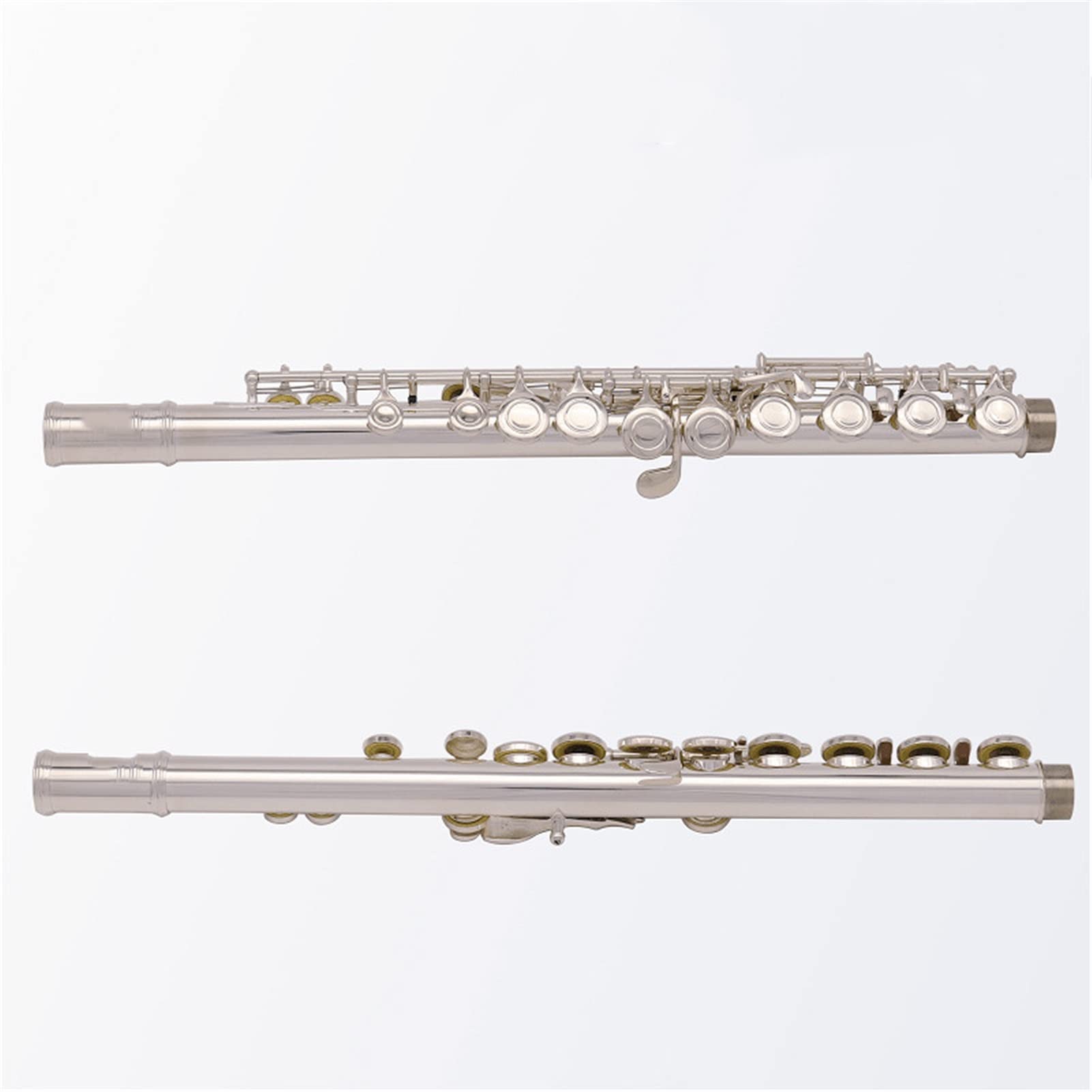 ZUZU Abrigo Abierto 16 Flauta Clave Profesional Plateado Plateado Flauta Mano Izquierda Flauta Kit Flauta