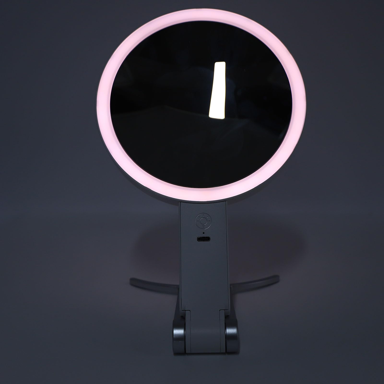 Espejo de Maquillaje de Doble Cara con Luces, Espejo de Tocador con Aumento de 30X y Luz LED, Soporte Portátil y Soporte de Pared para el Hogar los Viajes