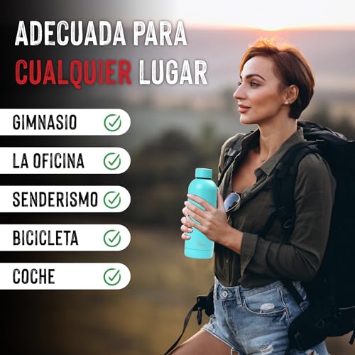 Miniatura 6 de Botella De Agua Acero Inoxidable 500ml-Otto Koning-Botella Térmica Con Doble Aislamiento Al Vacío Para 12 Horas De Bebida Caliente Y 24 Horas De Bebida Fría. Termo A Prueba De Fugas Libre Bpa