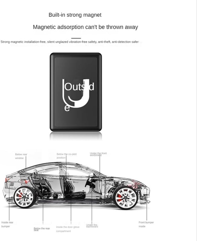 PG11 GPS Vehicle Tracker Car Motorcycle Bike Locator GPS Real Time Tracker SOS Call Voice Monitor Waterproof Tracker - (Color: Black)