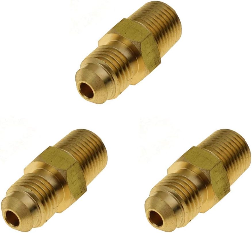 Sourcing Map Laiton Flare Bouchon, 1/4" Flare Femelle Flare Tube Raccord Écrou Connecteur